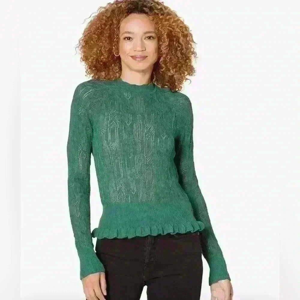 NWOT JOIE CAIRE SWEATER Posy Green Sz XXS Fits like Xs Very Stretchy